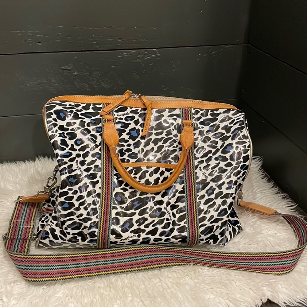 Consuela Blue Jag Jetsetter Bag